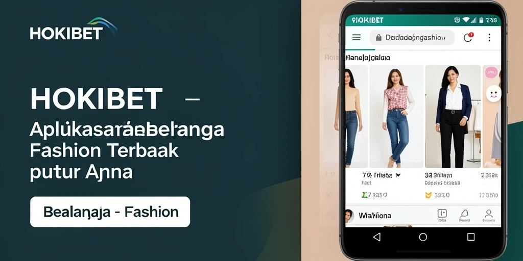 Antarmuka HOKIBET yang menarik dan modern untuk belanja fashion.
