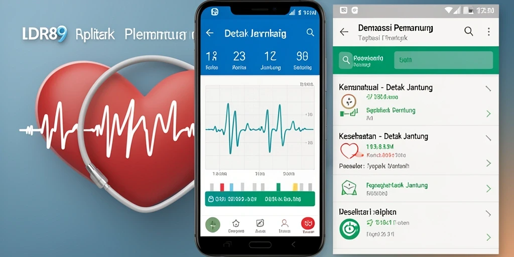 Tampilan antarmuka IDR89 dengan fitur detak jantung yang lengkap.