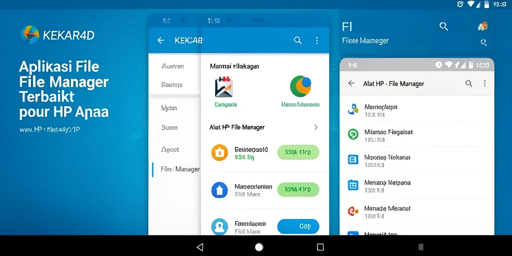 Antarmuka KEKAR4D yang sederhana dan fungsional untuk manajemen file.