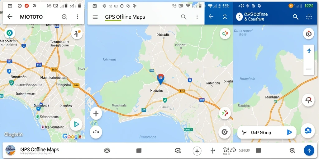 Tampilan antarmuka MIOTOTO dengan peta GPS Offline yang jelas.