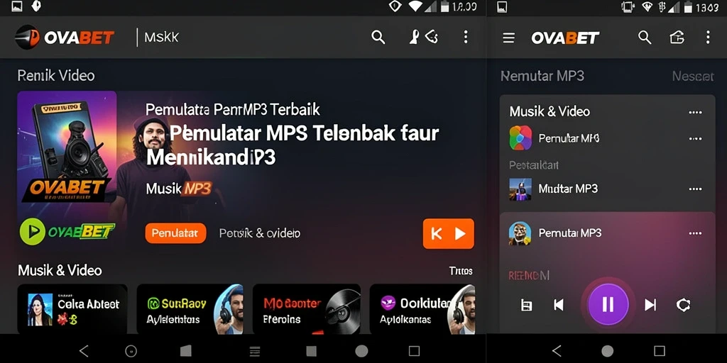 Antarmuka pengguna OVABET yang intuitif dan menarik.