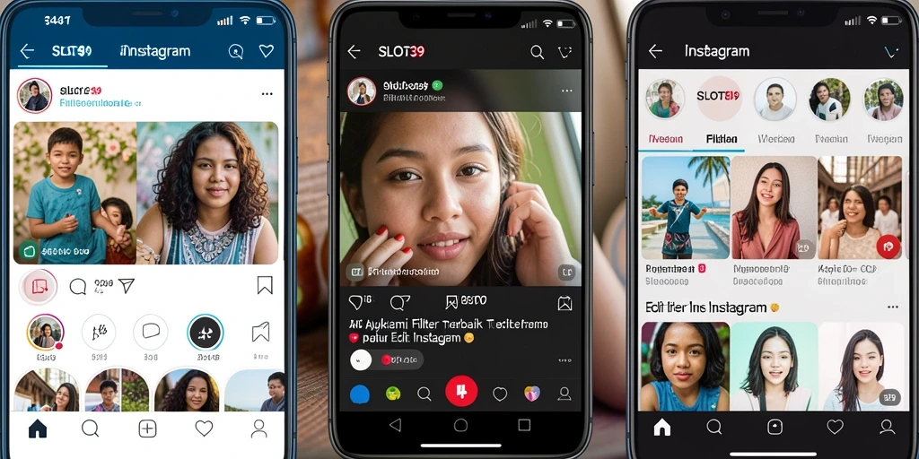 Antarmuka SLOT39 yang menarik dan fungsional untuk Filter Instagram.