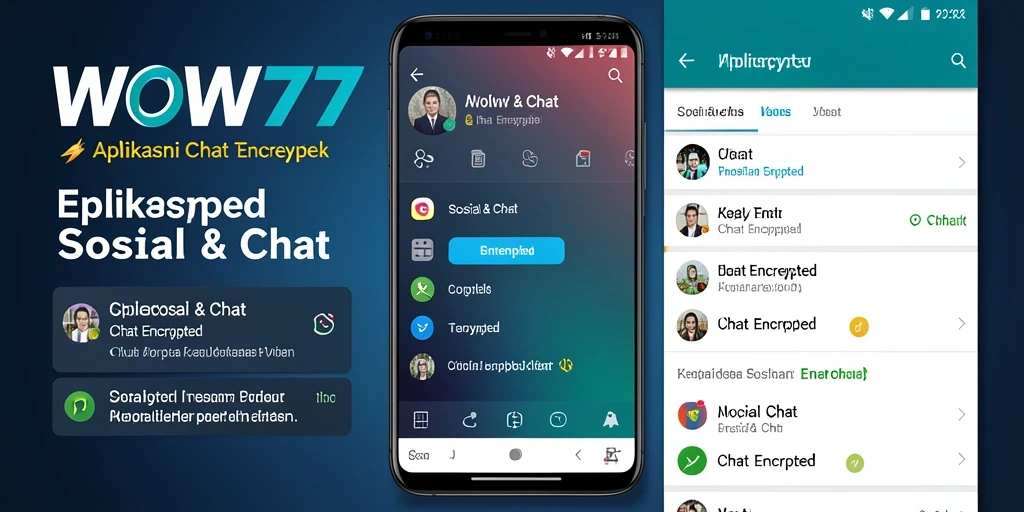 Screenshot antarmuka WOW77 yang menampilkan fitur Chat Encrypted.